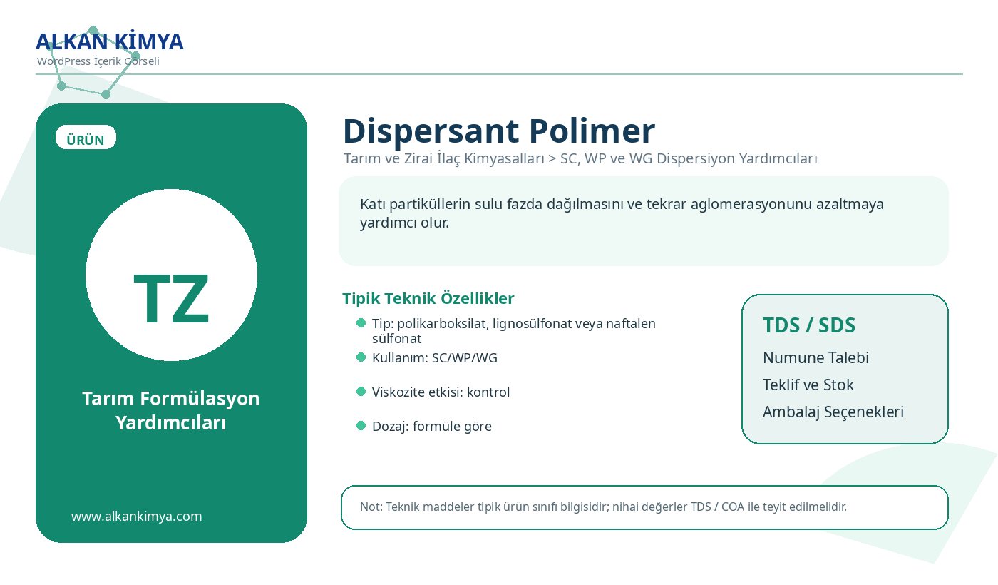 ALKAN Kimya Dispersant Polimer görseli