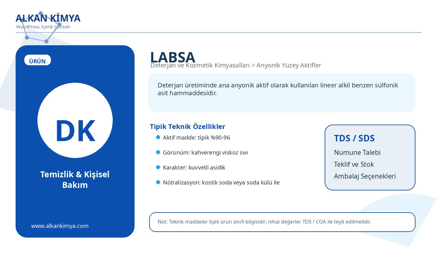 ALKAN Kimya LABSA görseli