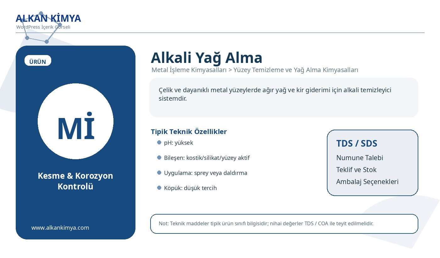 Alkali Yağ Alma