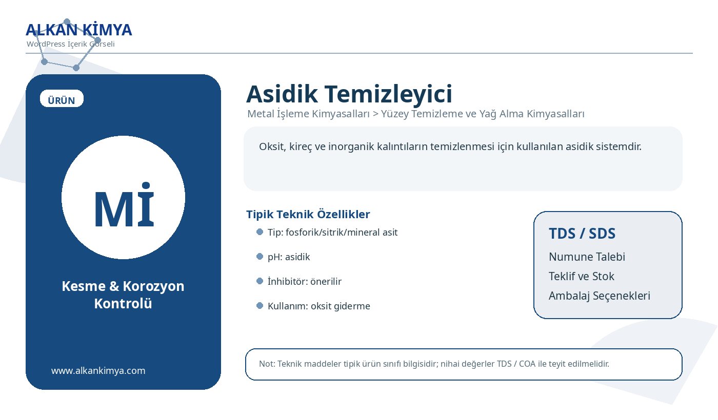 Asidik Temizleyici