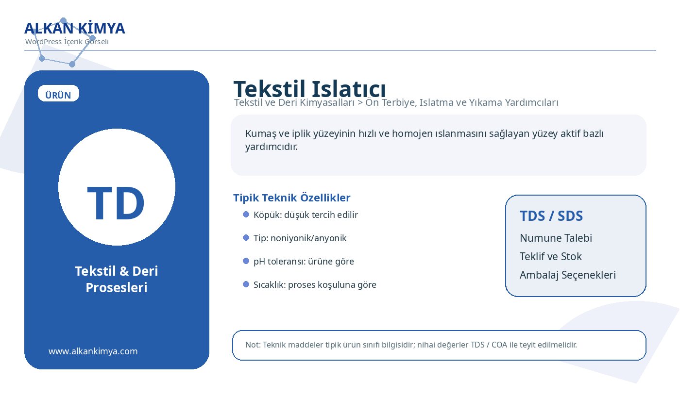 Tekstil Islatıcı