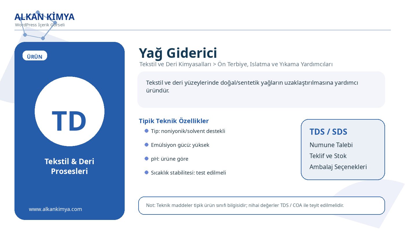 Yağ Giderici