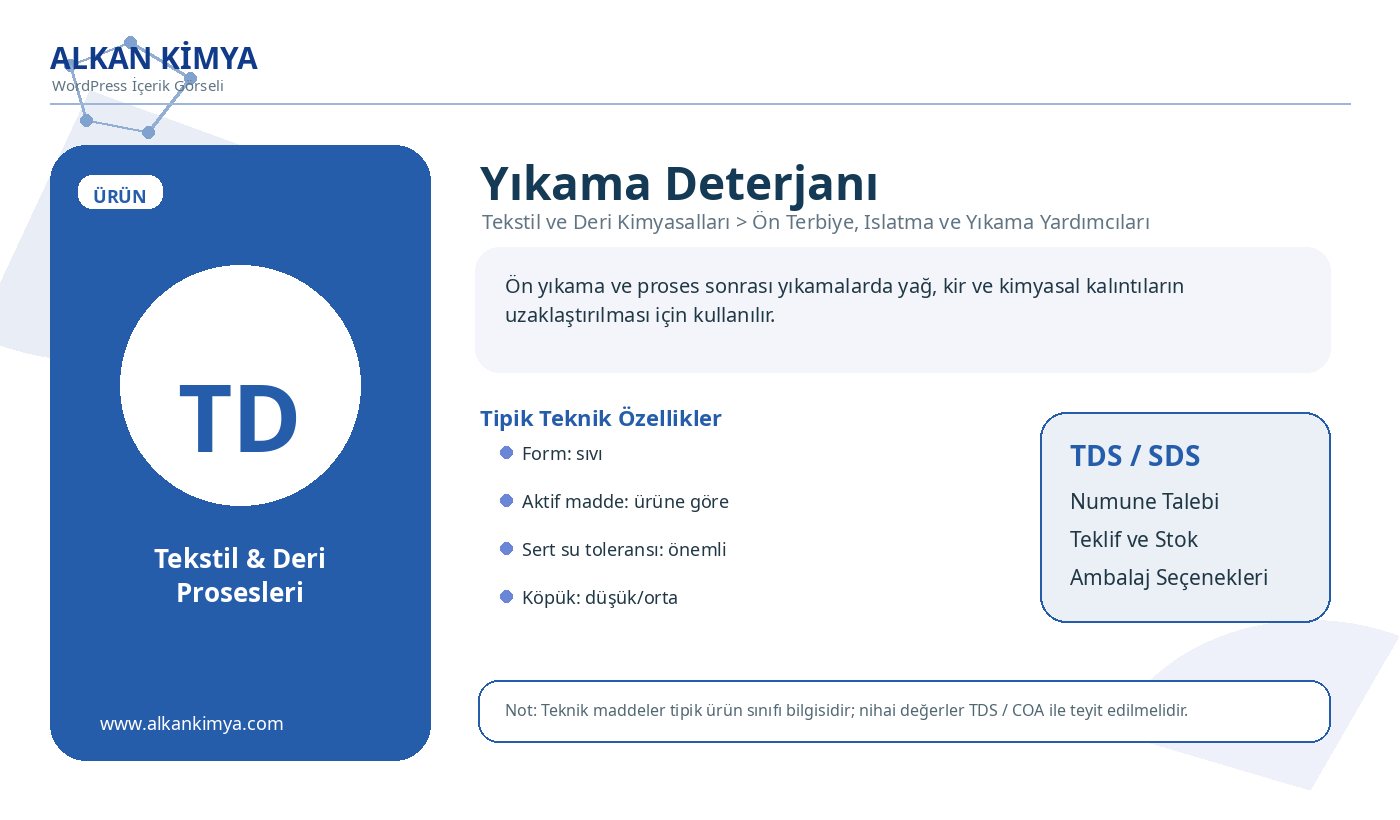 Yıkama Deterjanı
